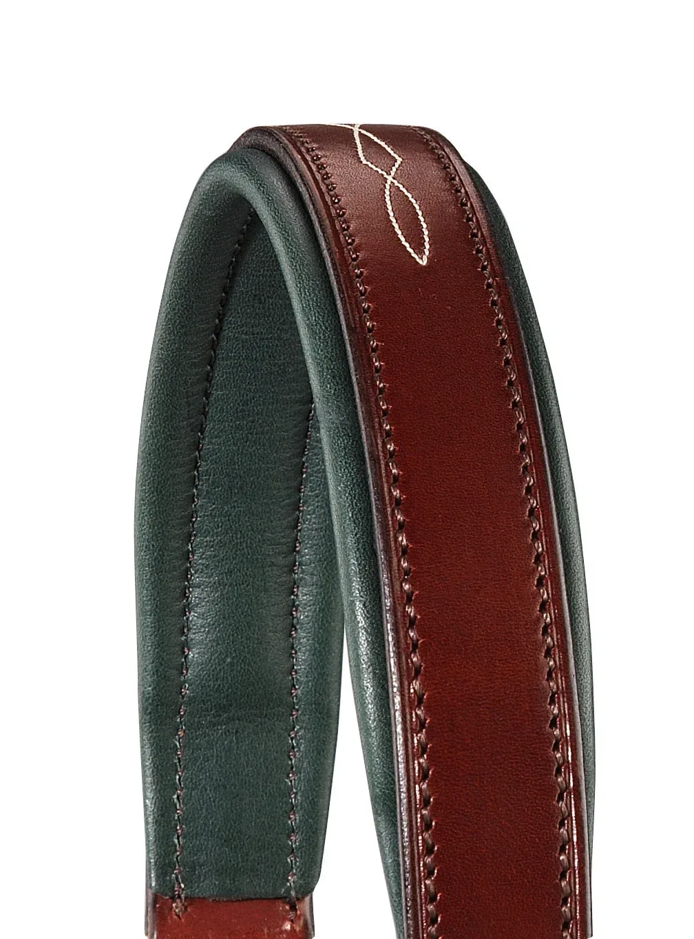 Showmark™ Classic Fancy-Stitched Leather Halter - Image 2