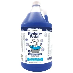 Showseason Aromatherapeutic Shampoo for Pets - Blueberry Facial and Body Shampoo for Dogs and Cats