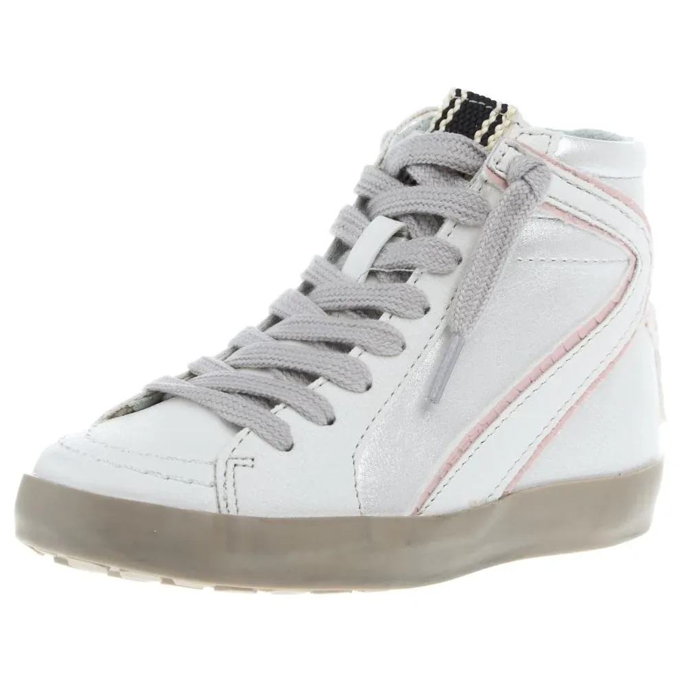 Shu Shop Rooney Toddlers Metallic White High Top Sneaker