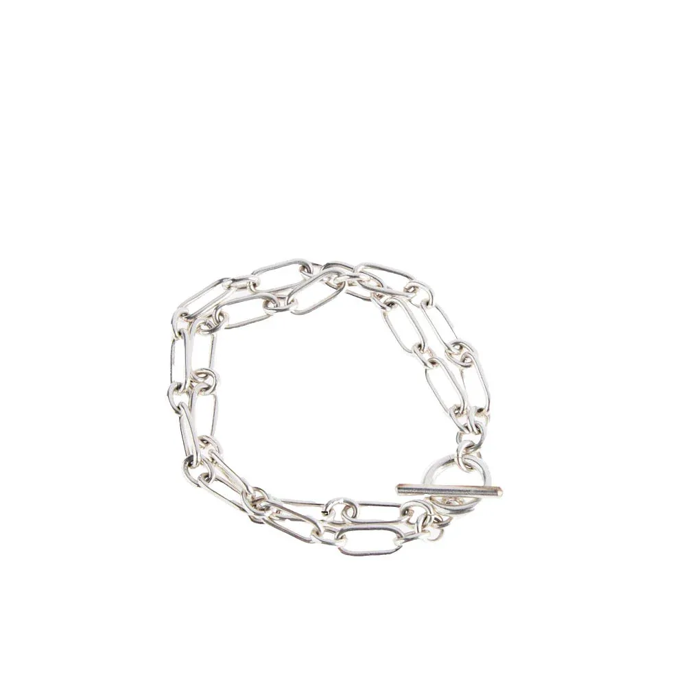 Silver N Accessories Sterling Double Chain Bracelet - Image 2