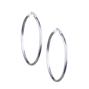 Silver N Accessories Sterling Medium Hoop Earrings