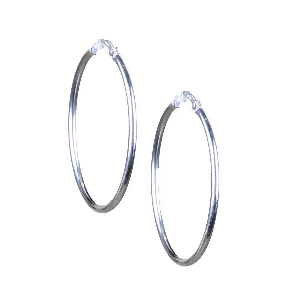Silver N Accessories Sterling Medium Hoop Earrings