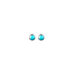 Silver N Accessories Sterling Small Turquoise Stud Earrings
