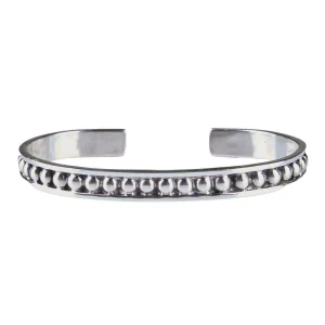 Silver N Accessories Sterling Thin Raised Dot Cuff