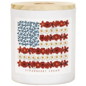 Sincere Surroundings Flower Flag Candle