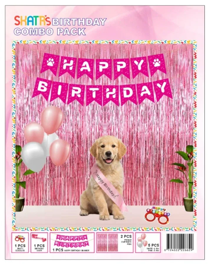 Skatrs Birthday Hamper for Dogs and Cats (Pink) - Image 2