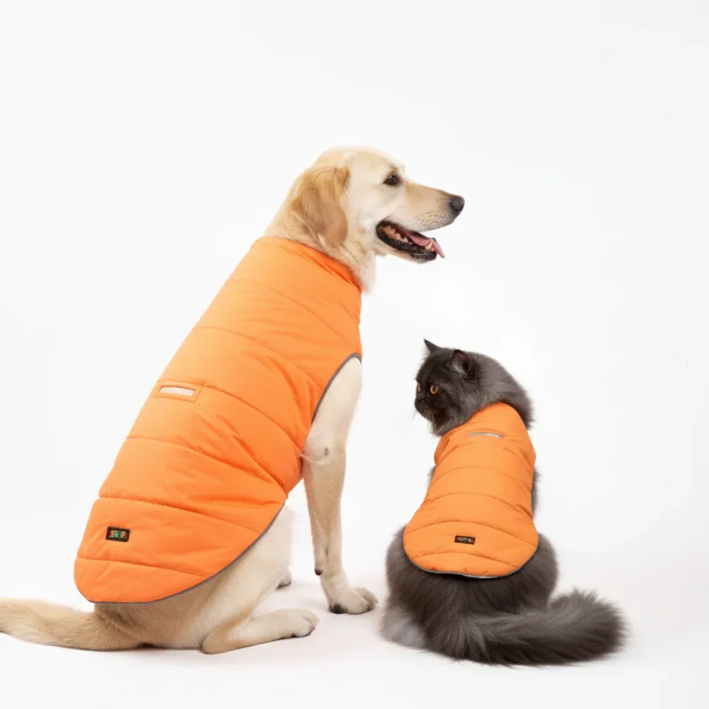 Skatrs Firefly Fuzz Puffer Reversible Jacket for Dogs and Cats