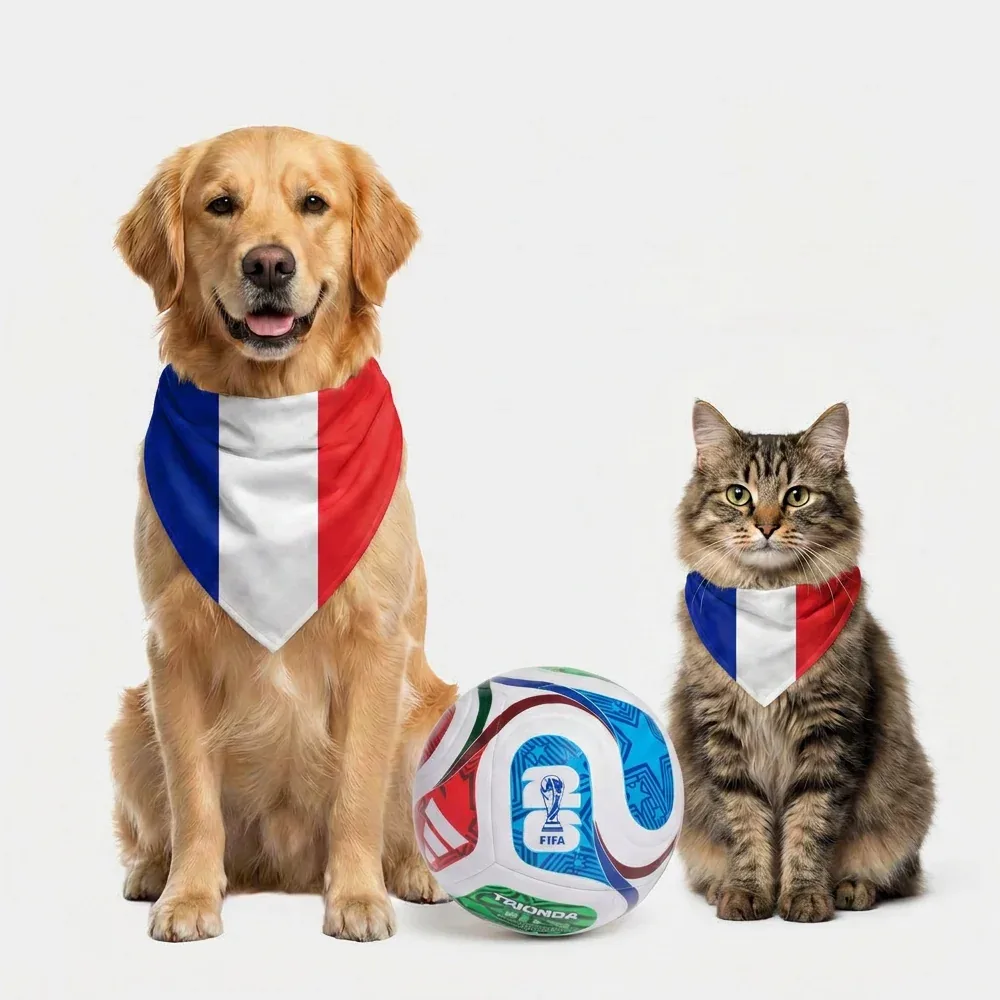 Skatrs France Flag Supporter Bandana for Pets & Pet Parents