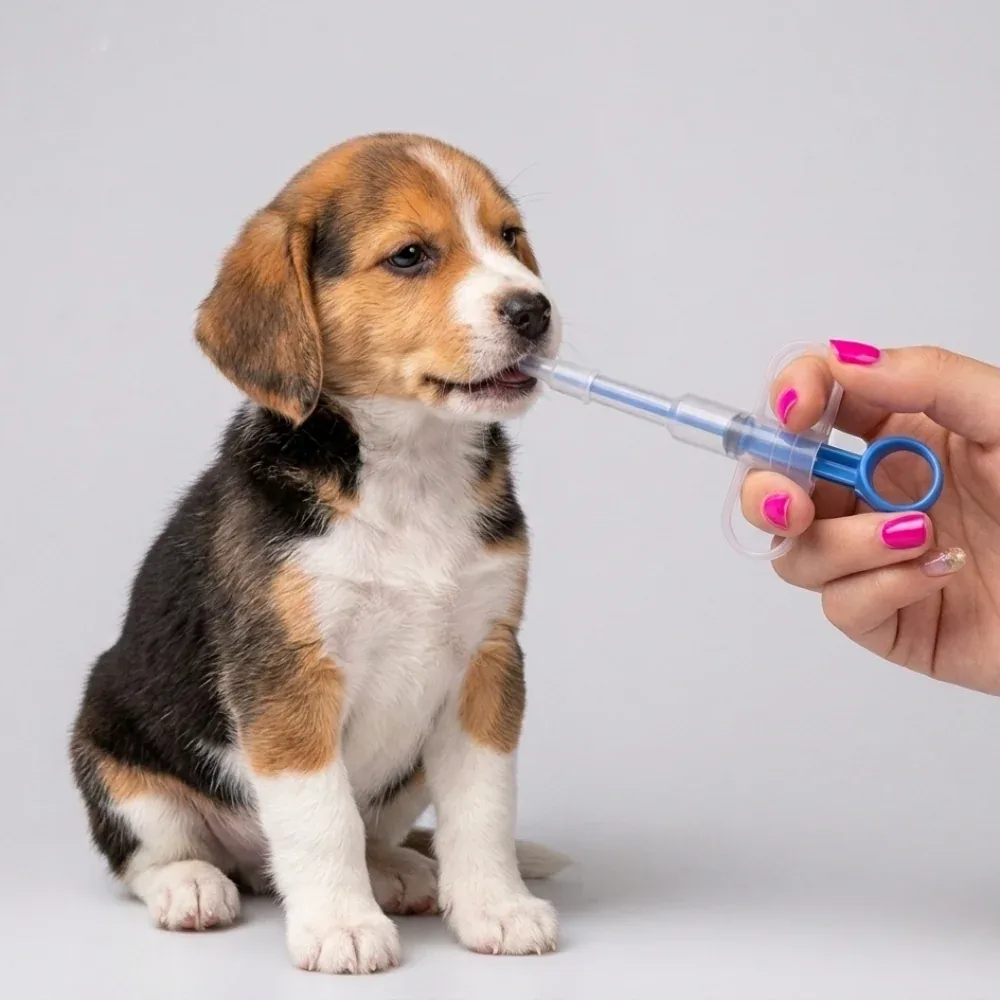 Skatrs Medicine Feeder for Dogs and Cats (Colour may vary)