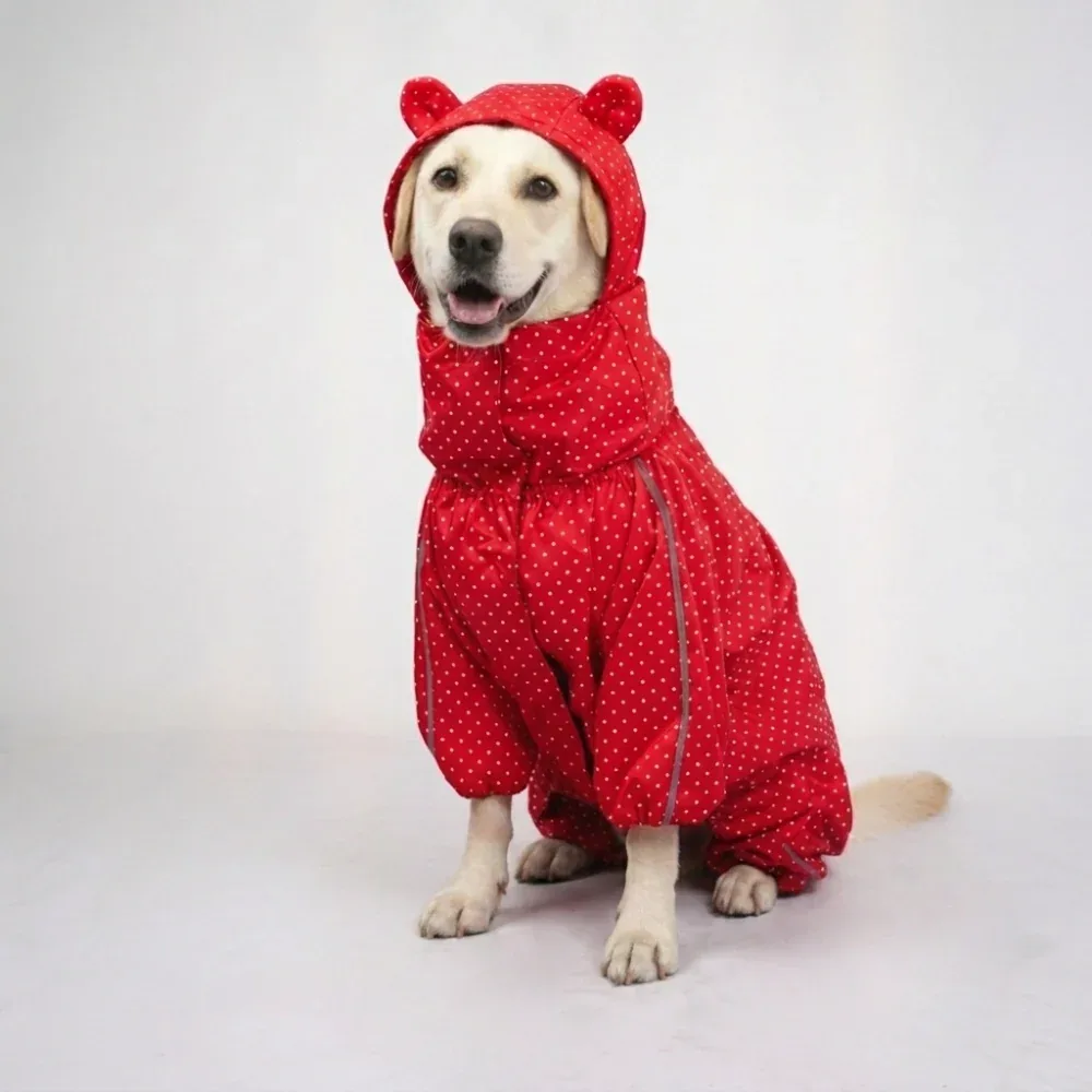 Skatrs Rain Ranger Raincoat for Dogs (Red)