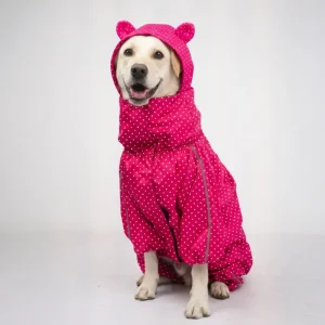 Skatrs RainFlex Raincoat for Dogs (Pink)