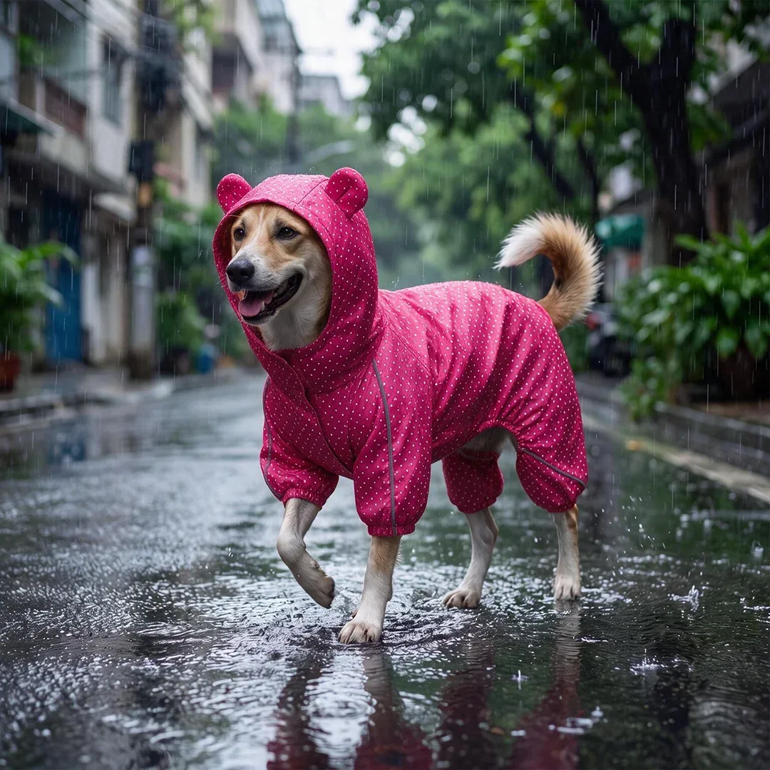 Skatrs RainFlex Raincoat for Dogs (Pink) - Image 2
