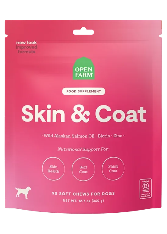 Skin & Coat Supplement Chews for Dogs