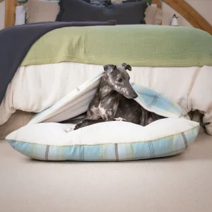 Sleepy Burrows Bed With Removable Cover in Balmoral Duck Egg Tweed by Lords & Labradors