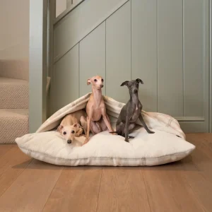 Sleepy Burrows Bed With Removable Cover in Balmoral Natural Tweed by Lords & Labradors