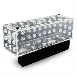 Slimline CLEAR Magnetic Acclimation / Coral Anemone Box - 1/2" Glass (10" x 3" x 3") - PNW Custom
