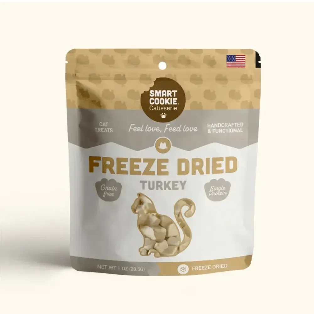 Smart Cookie High-Protein Freeze-Dried Turkey Cat Snacks