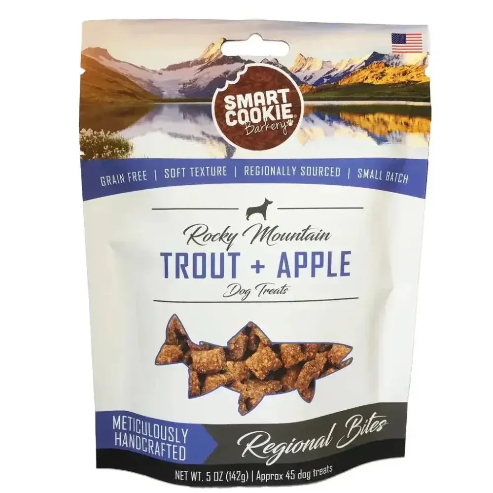 Smart Cookie Trout & Apple Grain-Free Hypoallergenic Dog Treats 5oz