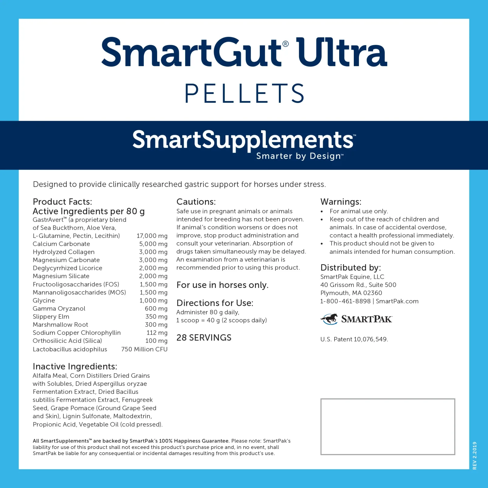 Smartequine SmartGut Ultra Pellets 5 lb Bag - Image 2
