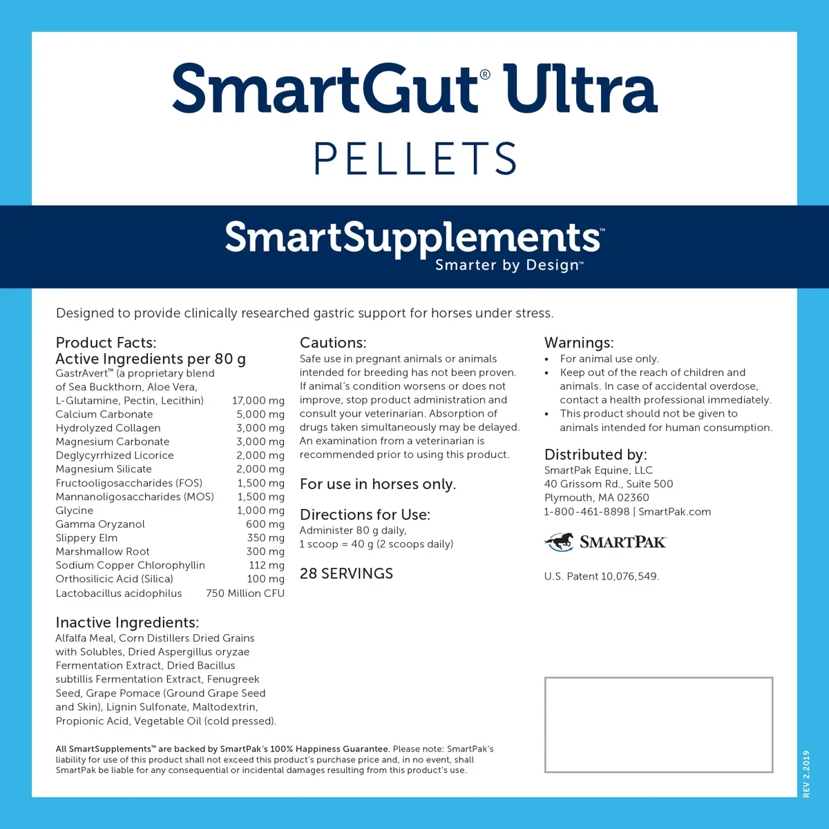 SmartEquine™ SmartGut® Ultra Pellets - 5 lbs. - Image 2