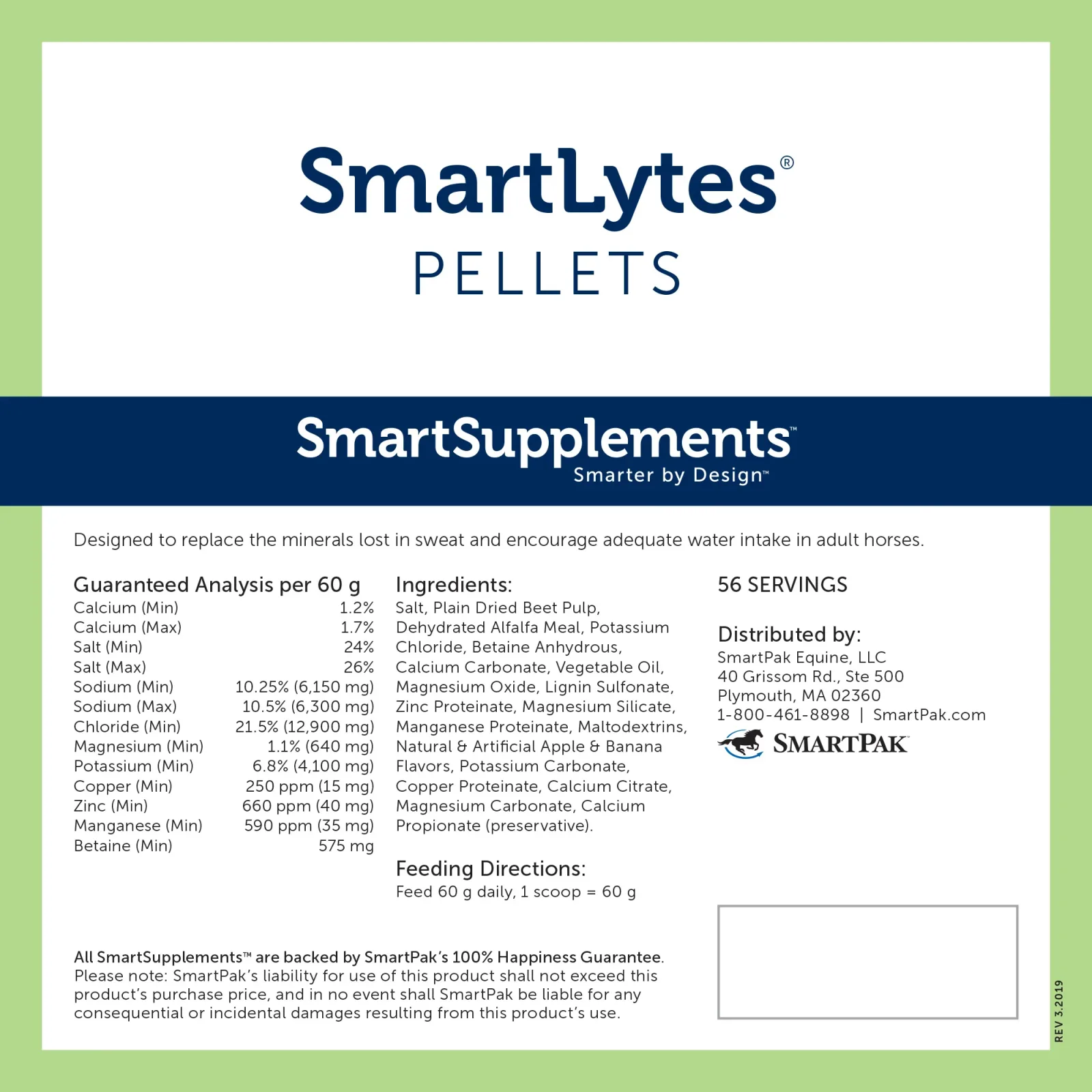 Smartequine SmartLytes Pellets 7.5 lb Bag - Image 2