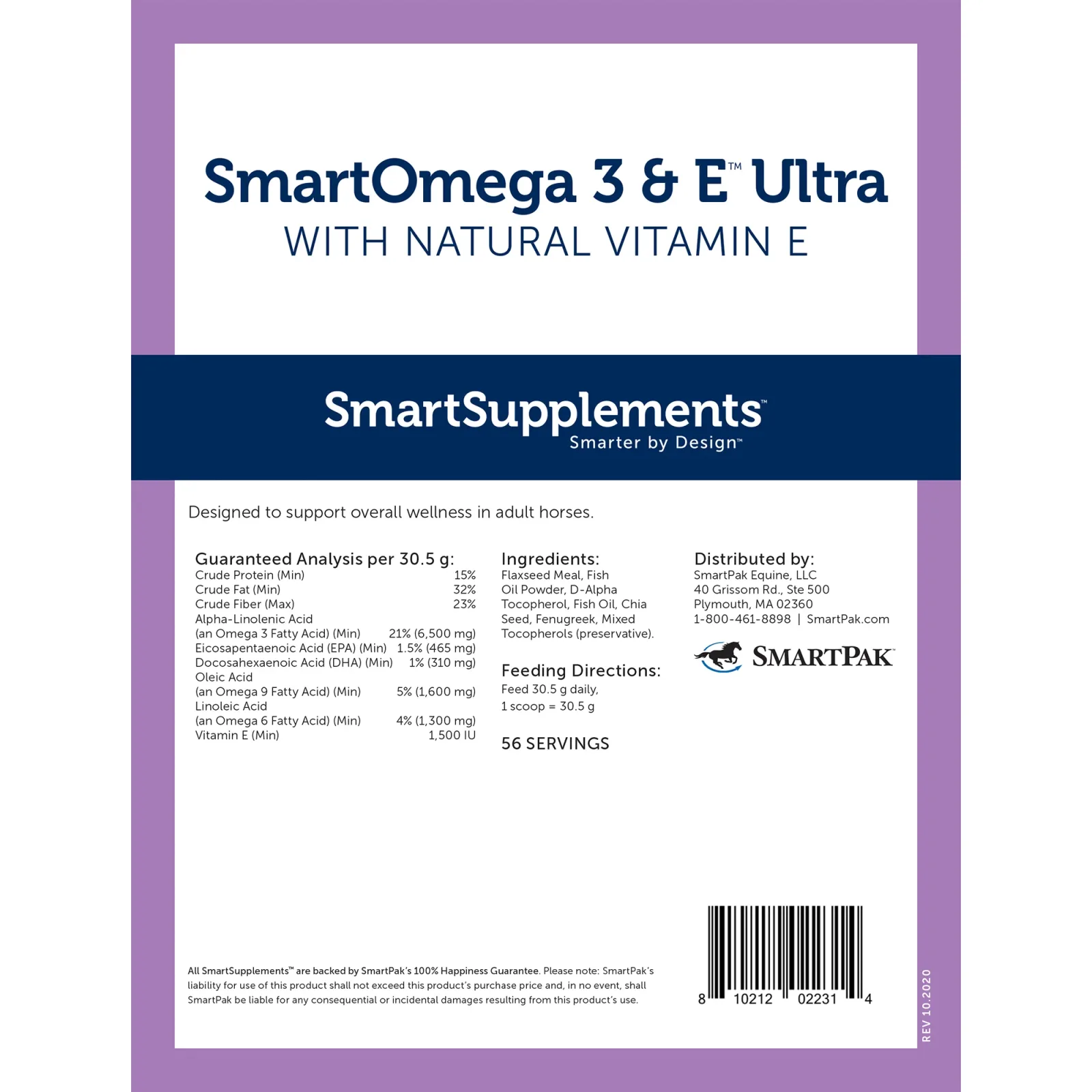 Smartequine SmartOmega 3 & E Ultra 3.8 lb Bag - Image 2