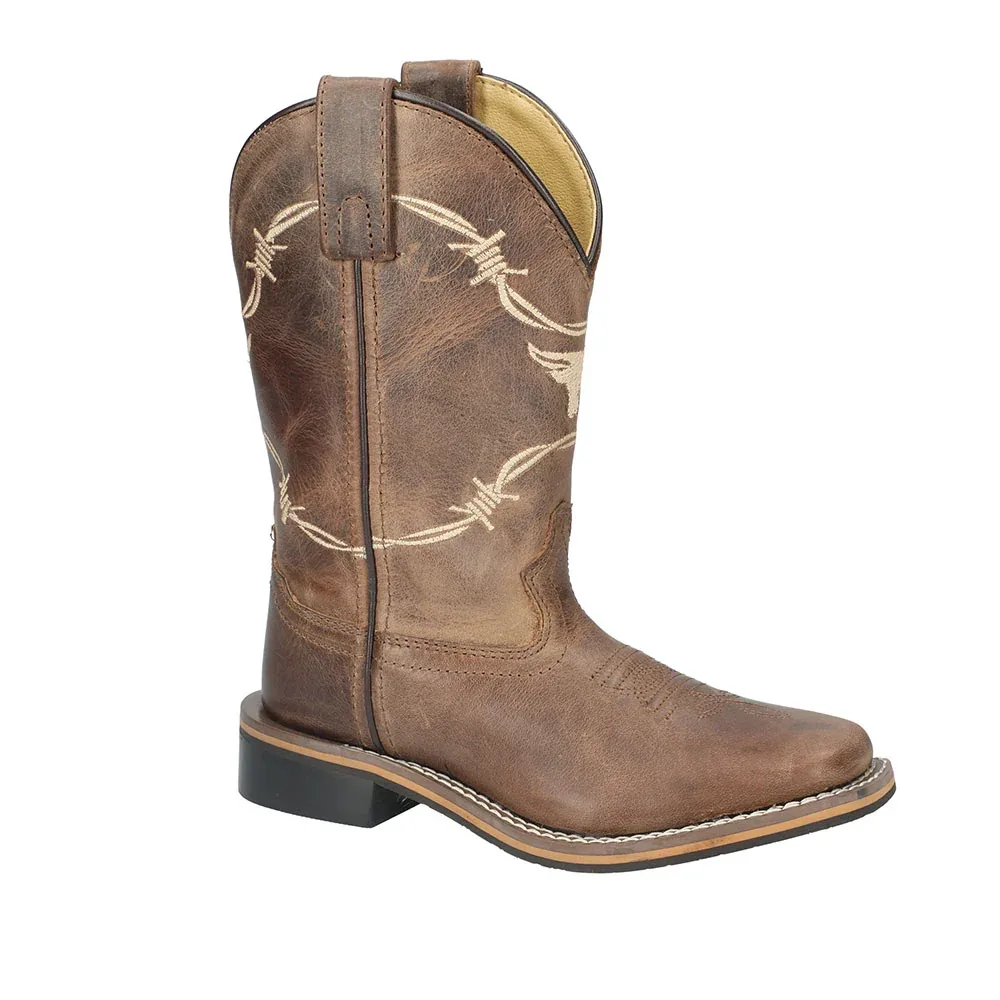 Smoky Mountain Kid's Distressed Brown Logan Boots