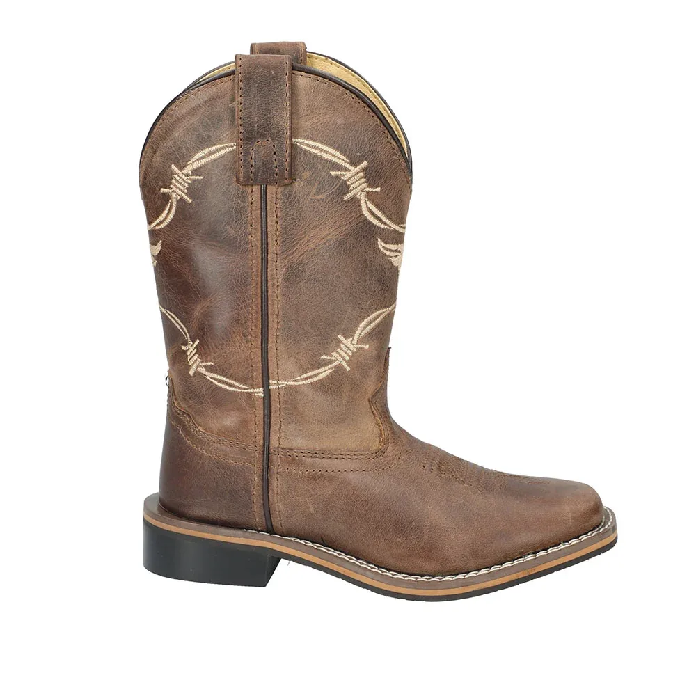 Smoky Mountain Kid's Distressed Brown Logan Boots - Image 2