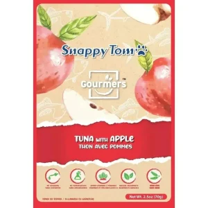 Snappy Tom Tuna and Apple Cat Topper Treats 12ea/2.5 oz