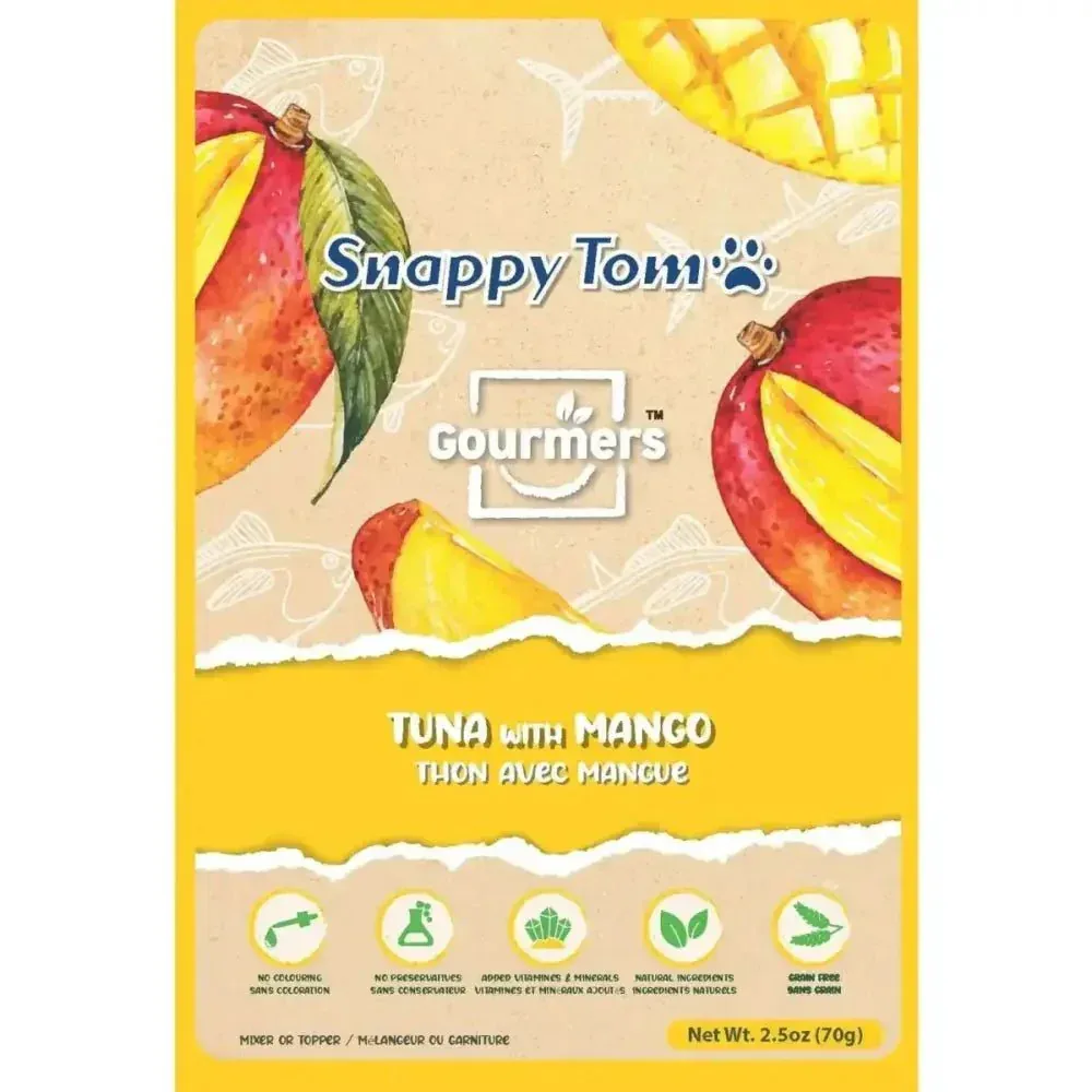 Snappy Tom Tuna and Mango Cat Topper Treats 12ea/2.5 oz