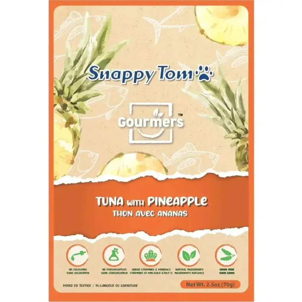Snappy Tom Tuna and Pineapple Cat Topper Treats 12ea/2.5 oz