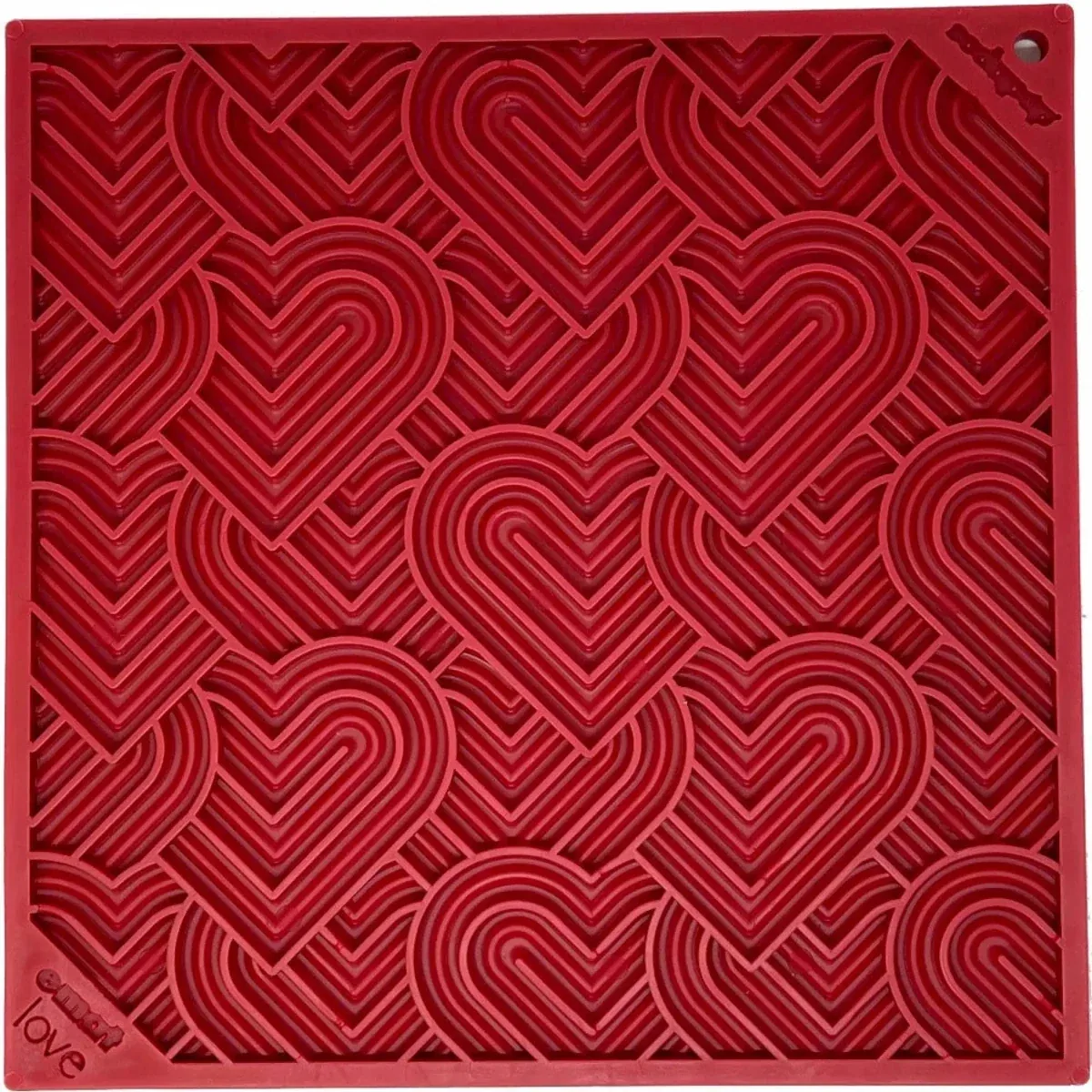 SodaPup Heart Design Love eMat Enrichment Lick Mat, Small and Large