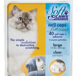 Soft Claws Nail Caps for Cats Clear