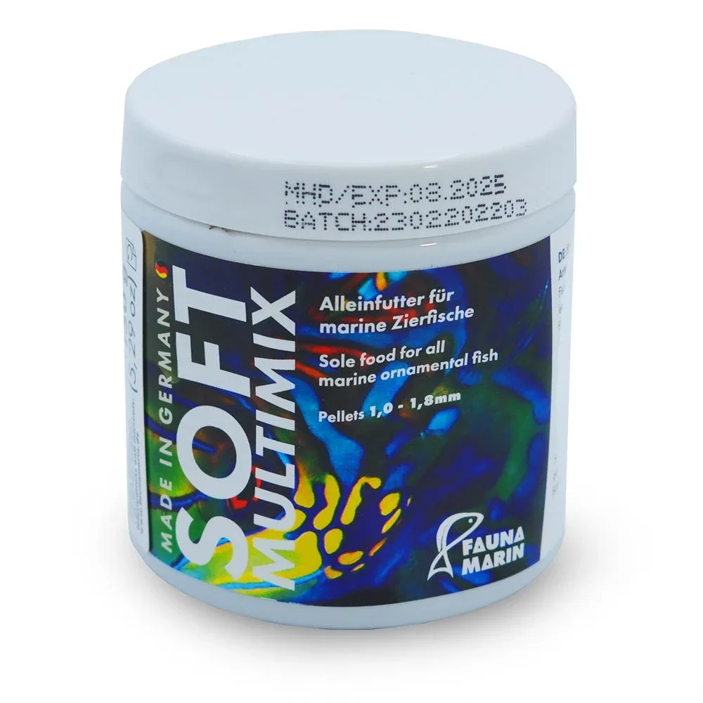 Soft Multi Mix Pellet Fish Food (250 ml) - Fauna Marin