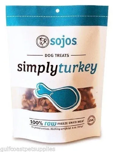Sojos Dog Simply Turkey Dog Treat 4 oz