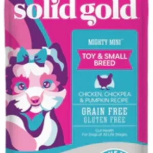 Solid Gold GrainFree Mighty Mini Chicken, Chickpea,&Pumpkin Toy&Small Breed 11lb