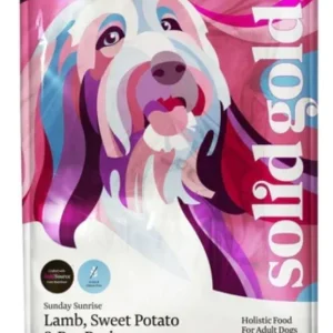 Solid Gold Sunday Sunrise Adult Grass Fed Lamb, Sweet Potato and Pea Recipe 24lb