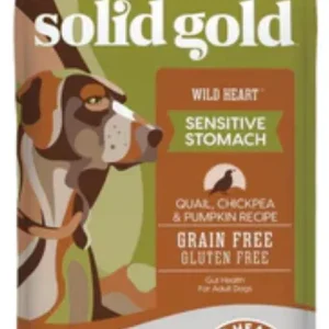 Solid Gold Wild Heart Adult Quail, Chickpeas and Pumpkin Recipe Dog Food 24lbs.