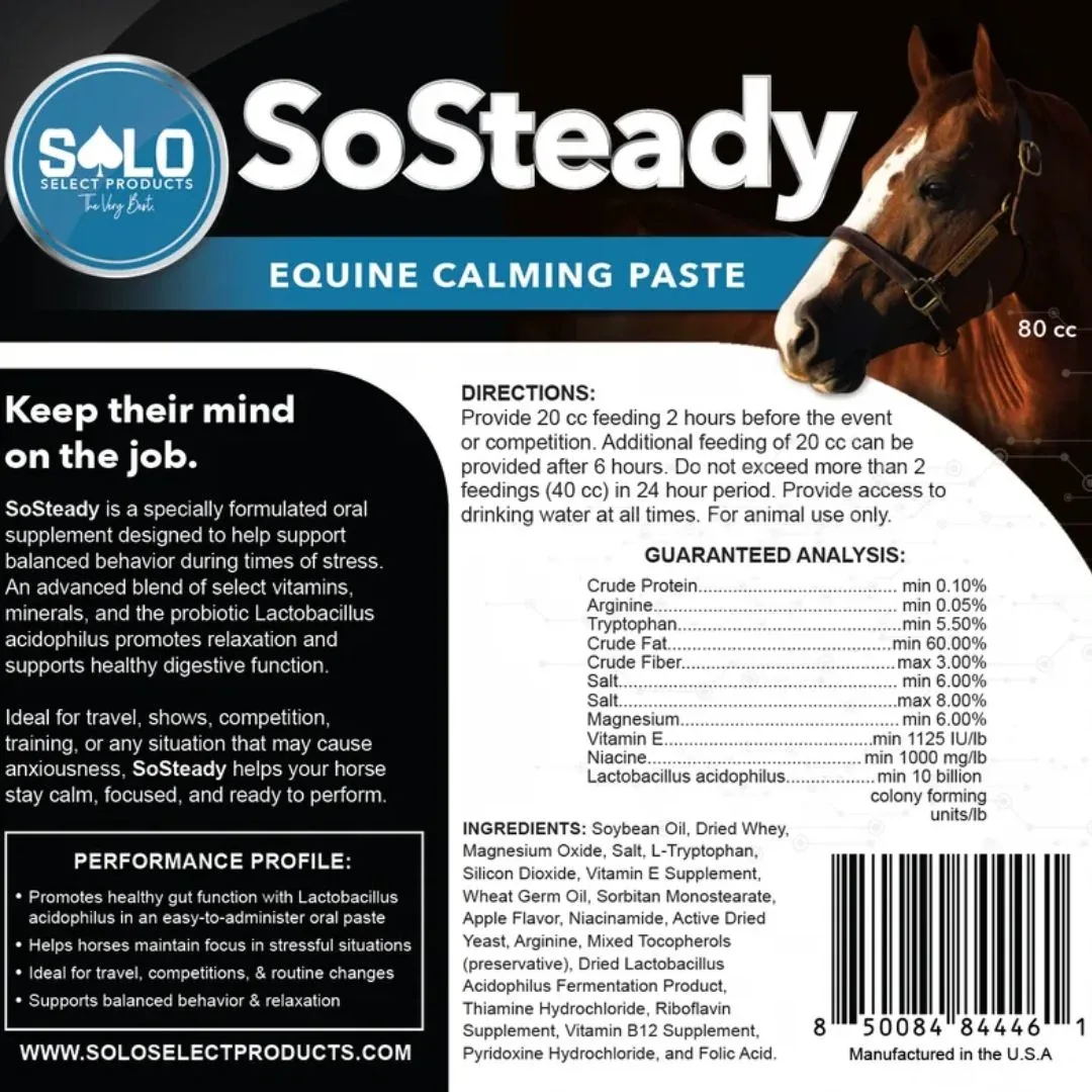 Solo Select Products SoSteady Equine Calming Past - Image 2
