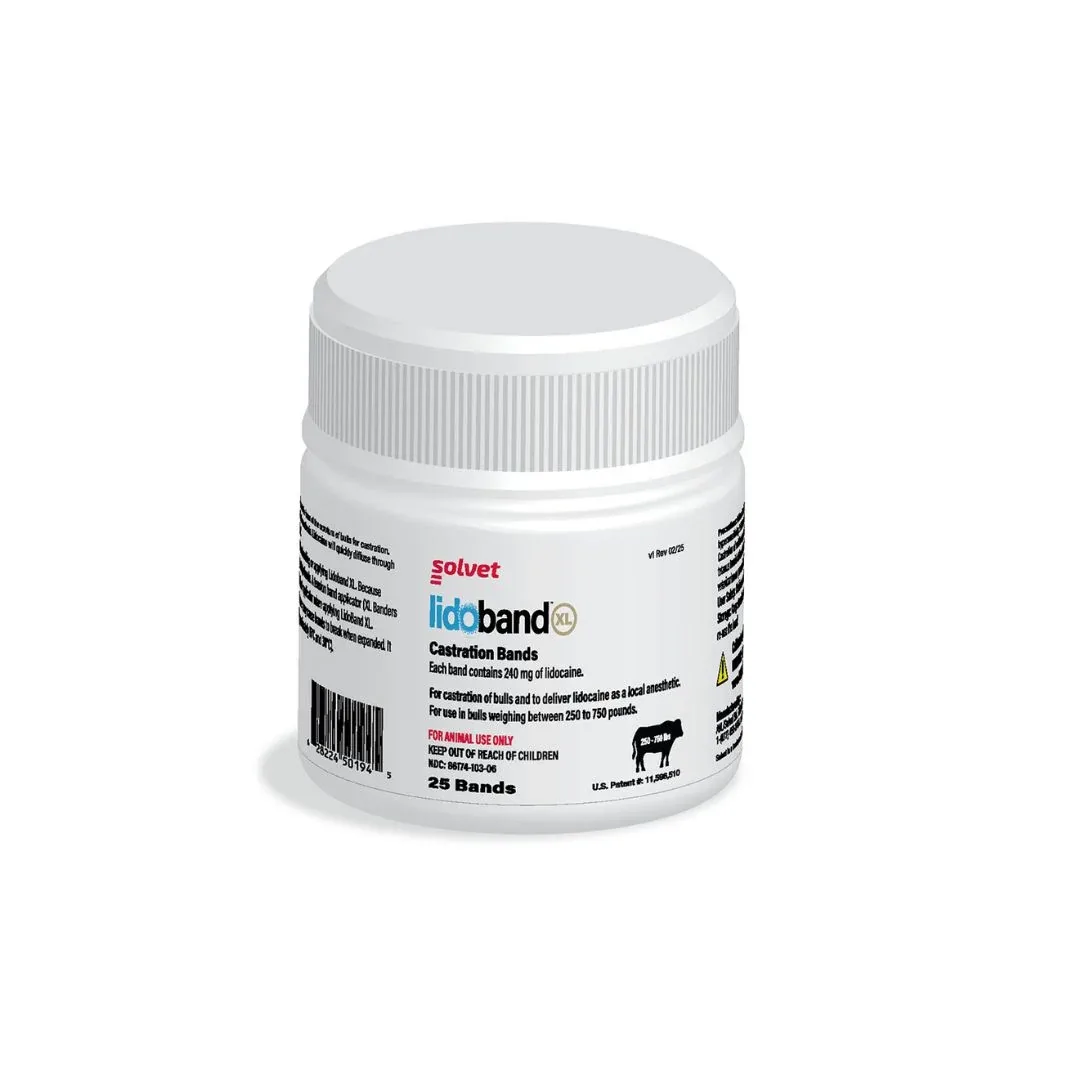 Solvet Lidoband Castration Bands XL 25 Count - Image 2