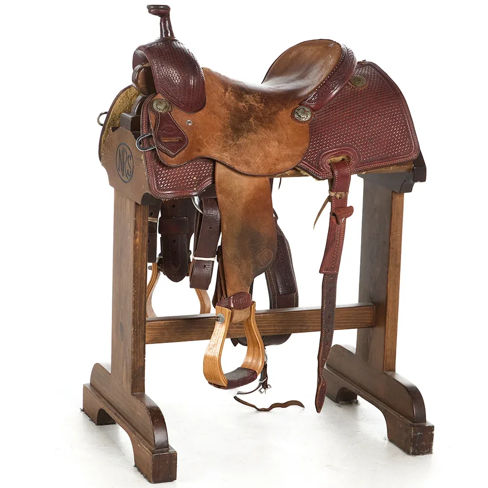 South Texas Tack Used 14.5in Single Skirt Ranch Cutter