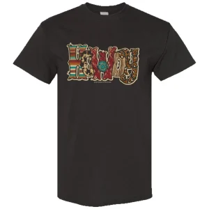 Southern Couture Womens Chocolate Howdy Tee