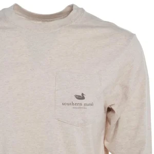 Southern Marsh Mens Cream High Dessert Rodeo Long Sleeve Tee
