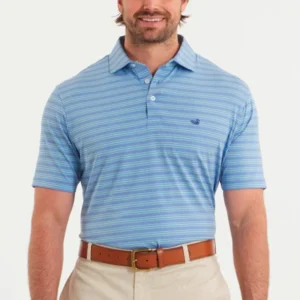 Southern Marsh Men's Lilac & Mint Maybourne Polo