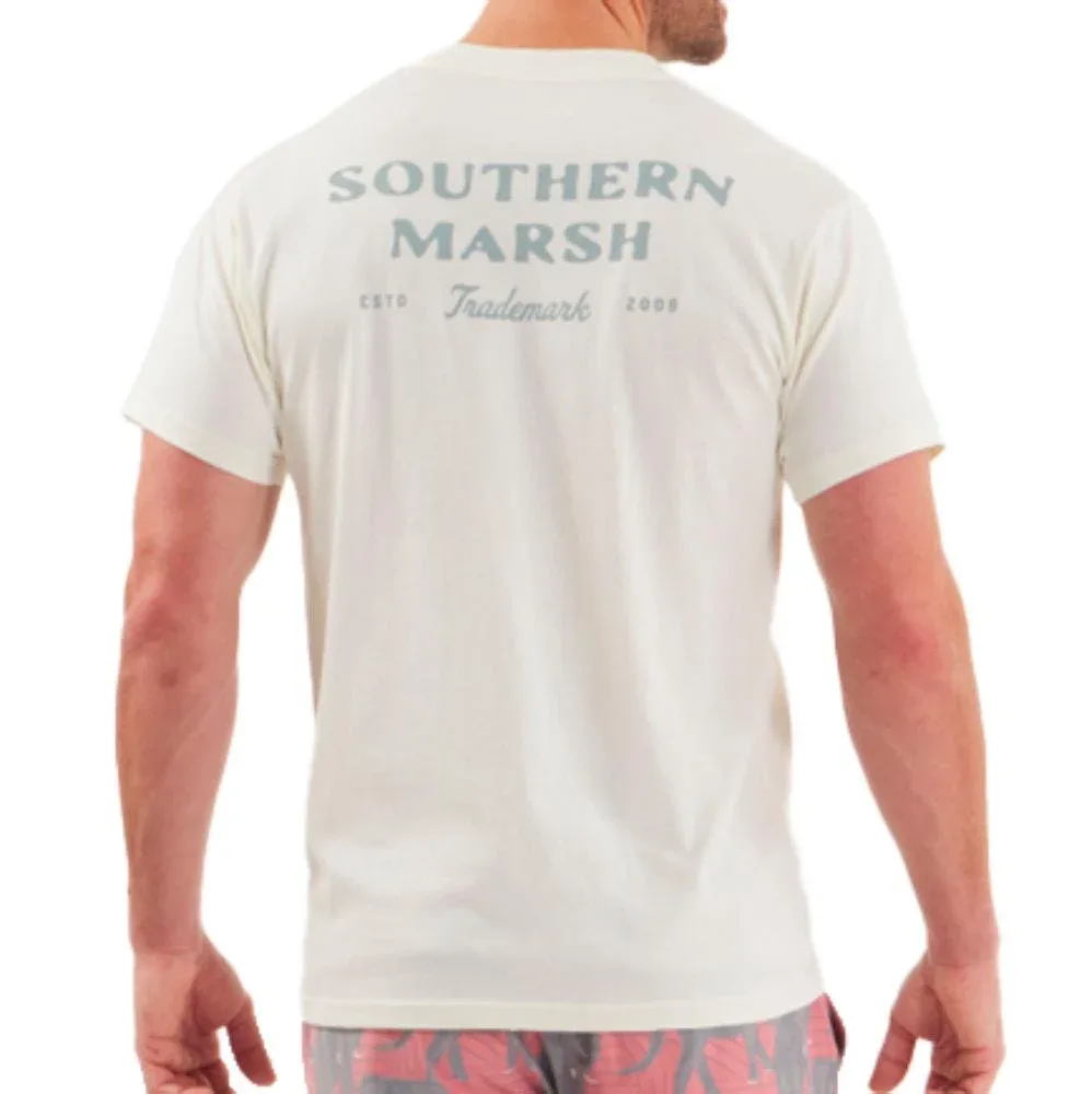 Southern Marsh Men's Silver Trademark Tee