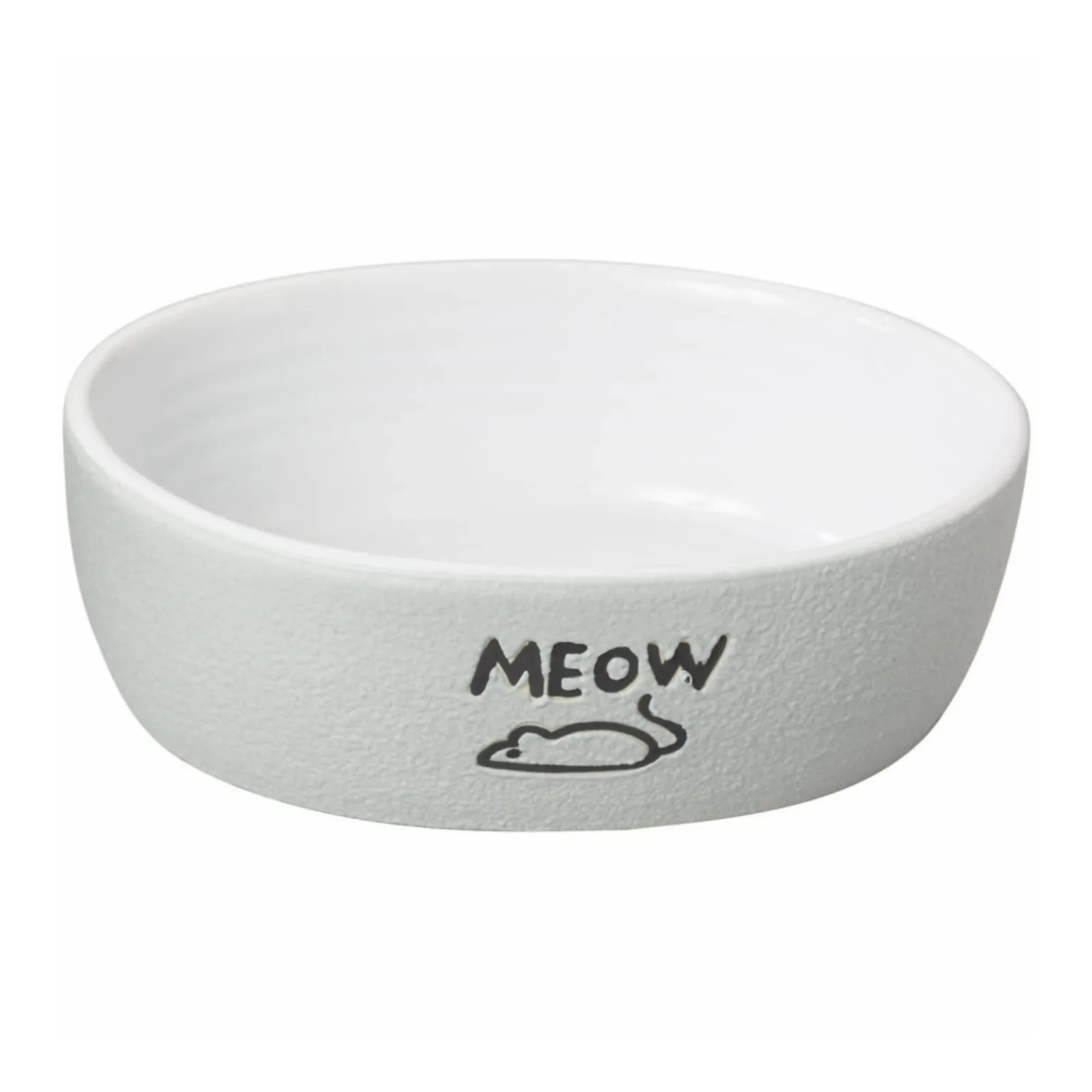 Spot 5 in Cat MEOW Gray Nantucket Dish by Ethical Pet