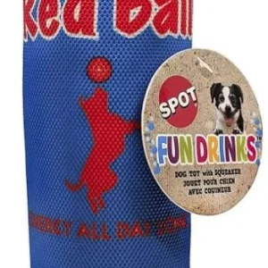 Spot Fun Drink Red Ball Plush Dog Toy