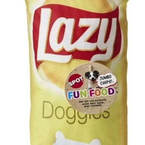 Spot Fun Food Lazy Doggie Chips Plush Dog Toy