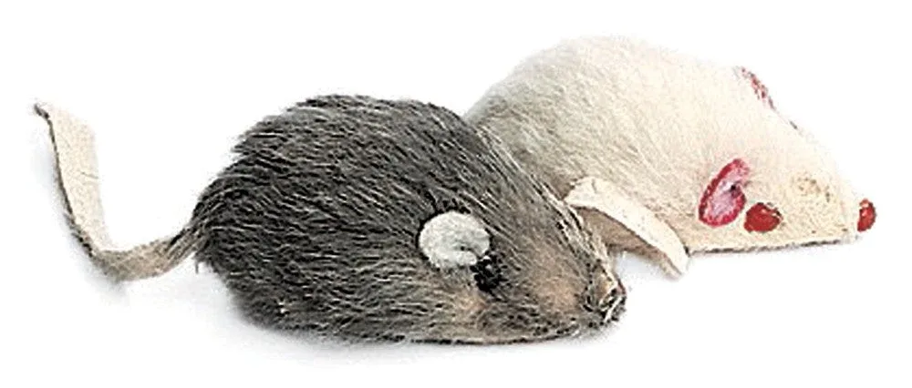 Spot Plush Mice Rattle and Catnip Cat Toy Assorted, 4.5 in 2 ct
