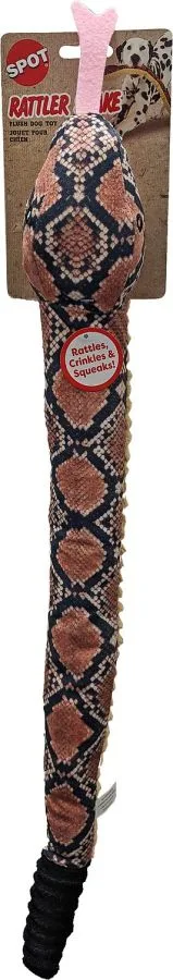 Spot Rattle Snake Plush Dog Toy 24 Inch